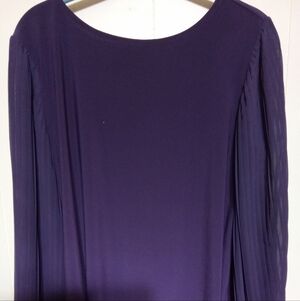 Chic Purple Long Sleeve Blouse